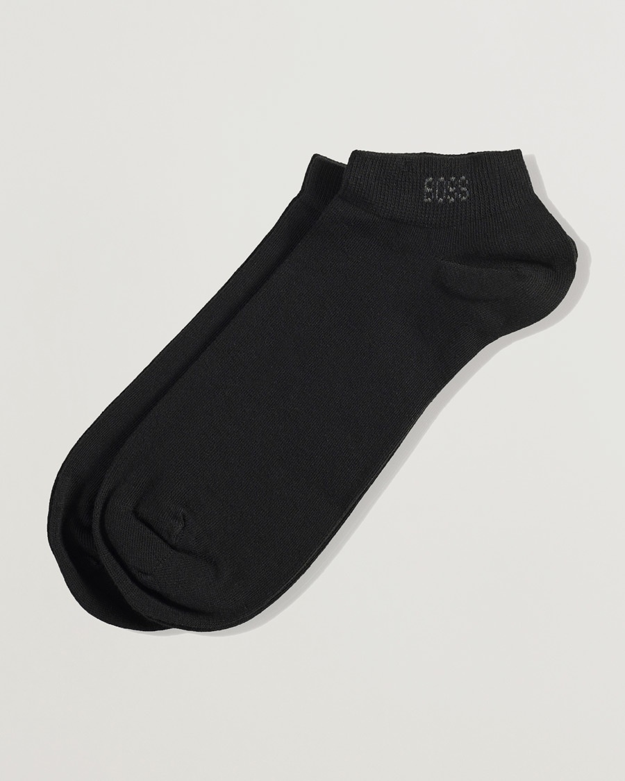 BOSS BLACK 2-Pack Sneaker Socks Black – Noir
