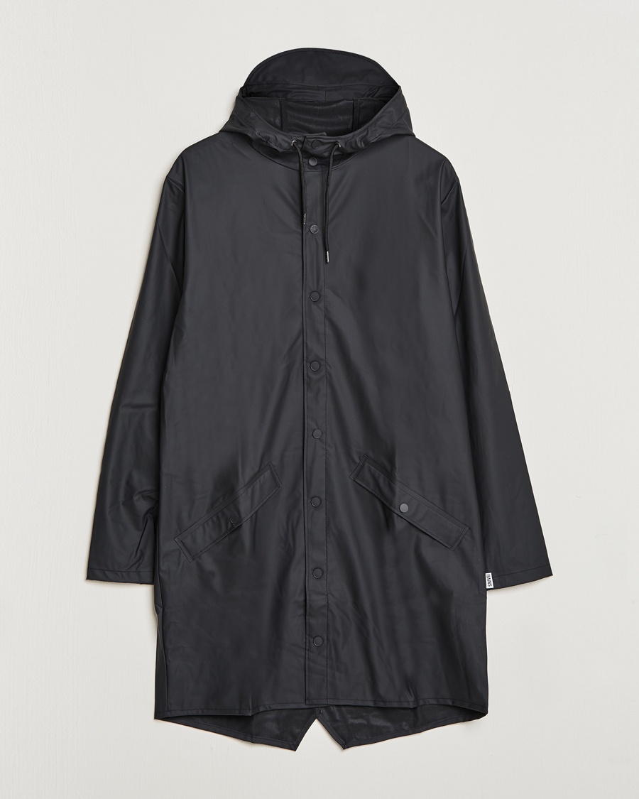 RAINS Long Jacket Black – Noir