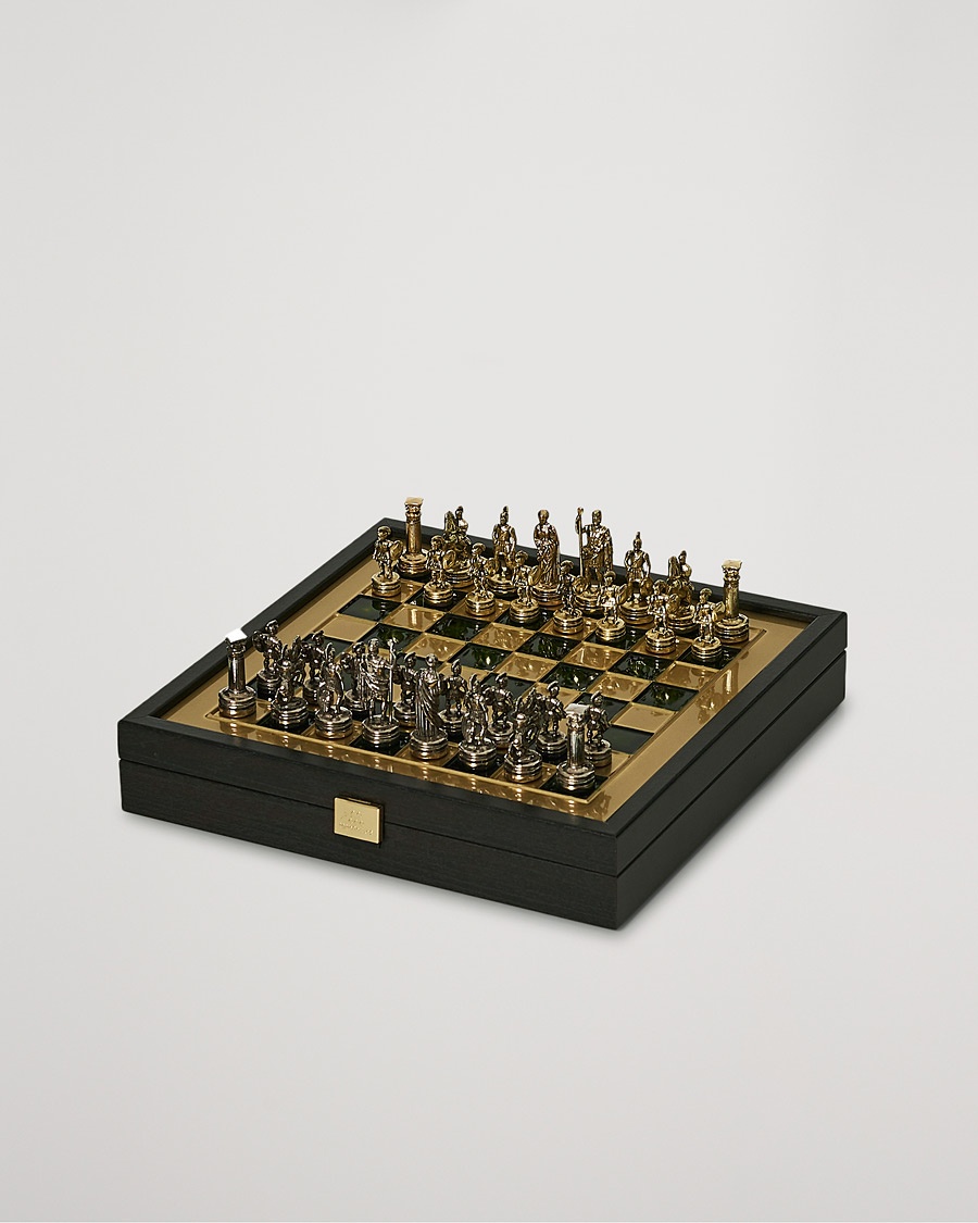 Manopoulos Greek Roman Period Chess Set Green – Vert