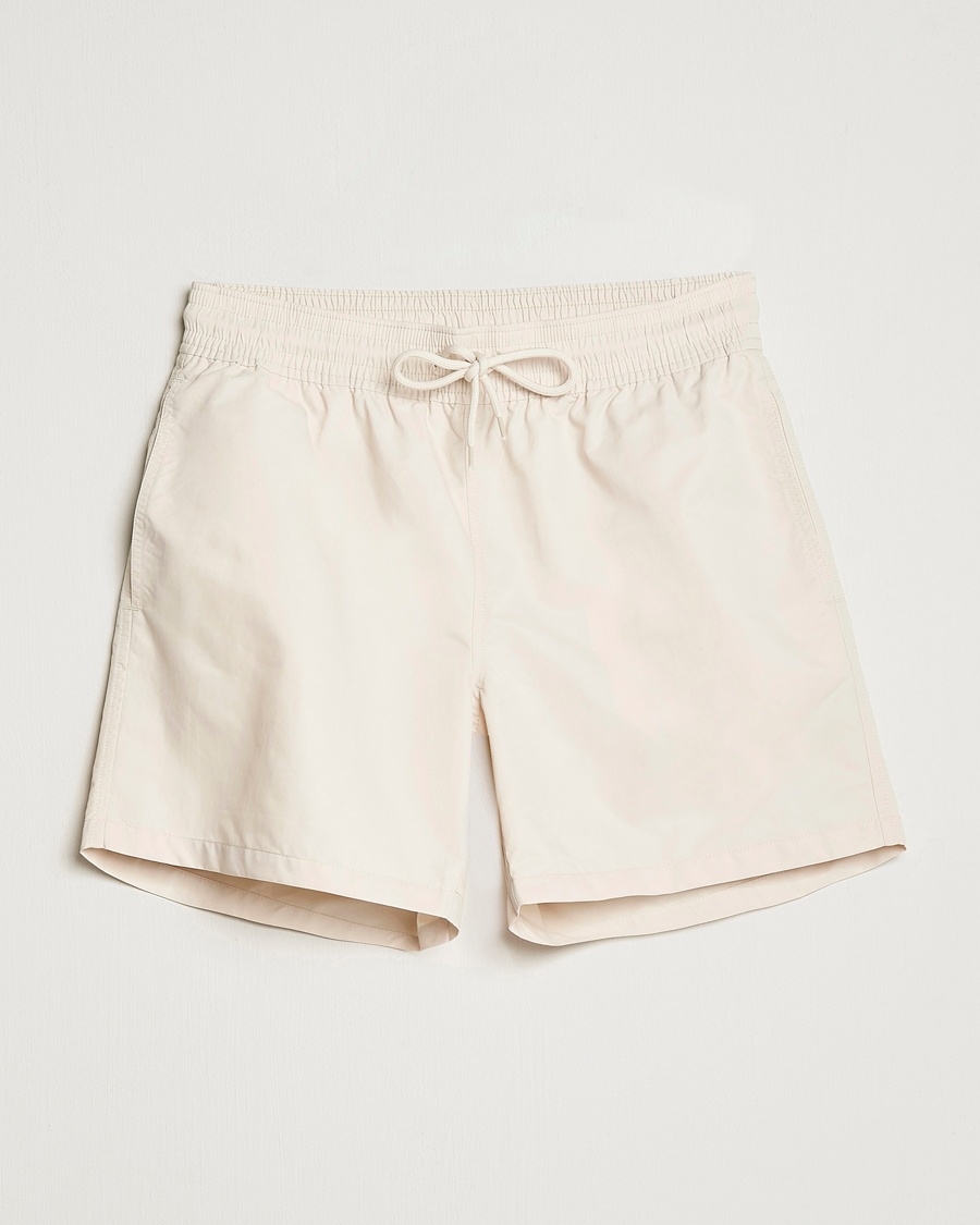 Colorful Standard Classic Organic Swim Shorts Ivory White – Blanc