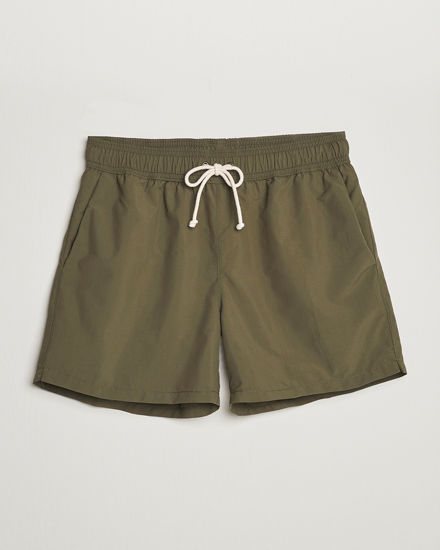 Ripa Ripa Plain Swimshorts Olive Green – Vert