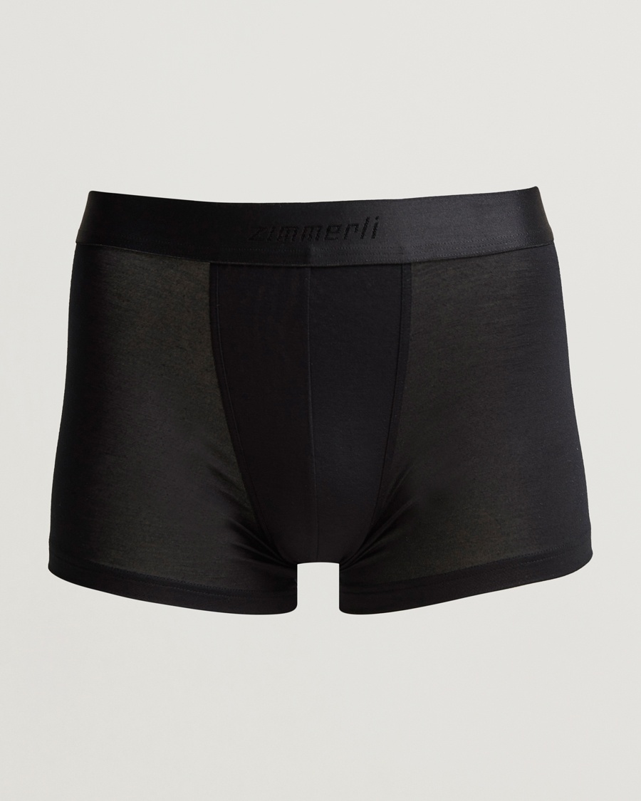Zimmerli of Switzerland Micro Modal Boxer Briefs Black – Noir