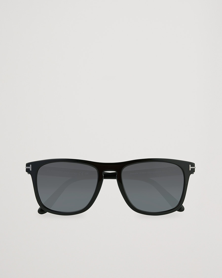 Tom Ford Gerard Polarized Sunglasses Shiny Black/Smoke – Noir