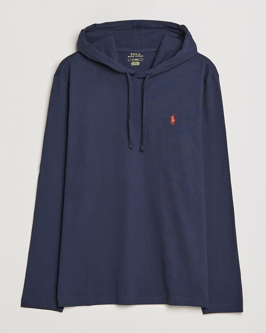 Polo Ralph Lauren Long Sleeve Hooded T-Shirt Ink – Bleu