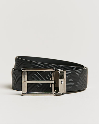  Black 35 mm Leather Belt Black