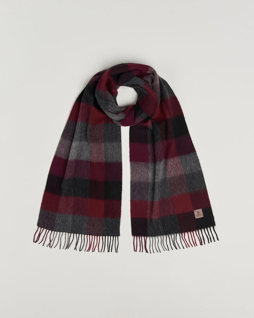 Amanda Christensen Amanda ChristensenWool Block Check ScarfWine/Black – Rouge