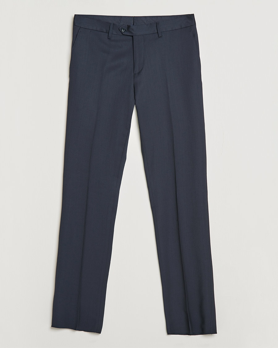 Lardini Wool Trousers Navy – Bleu