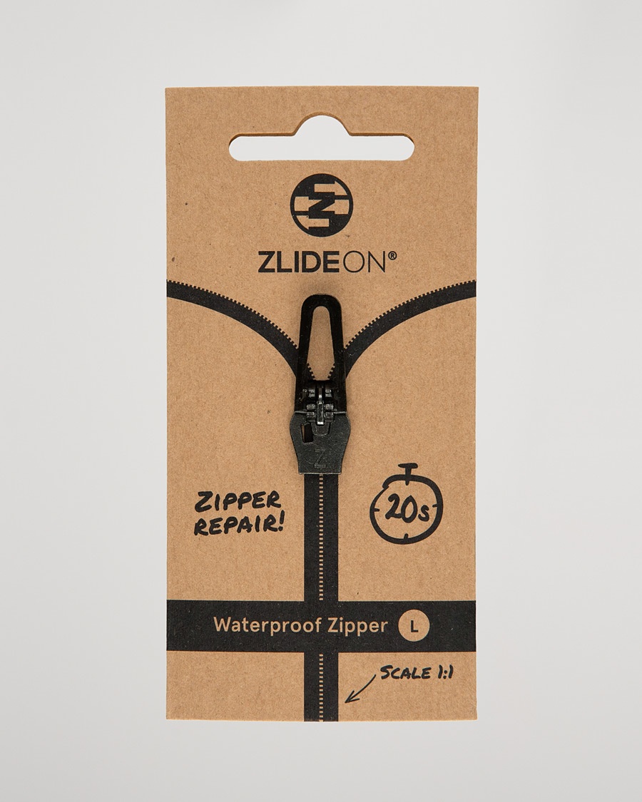ZlideOn Waterproof Zipper Black L – Noir