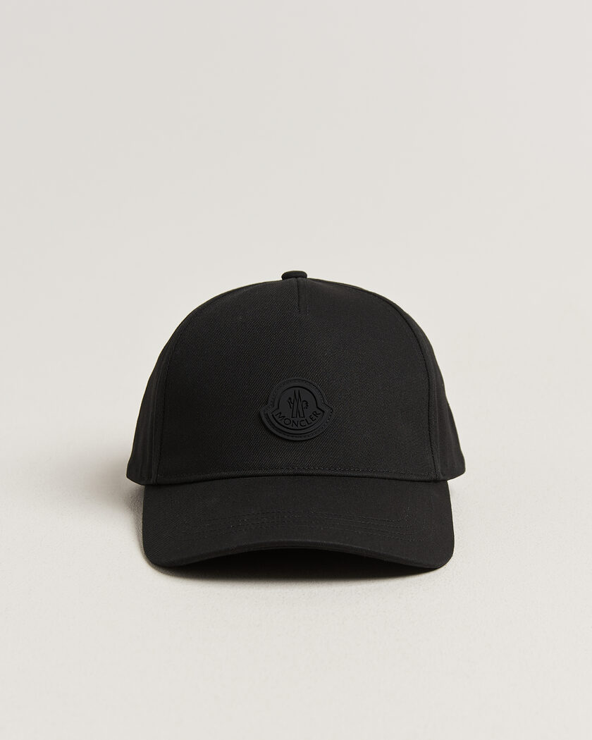 Moncler Tonal Logo Cap Black – Noir