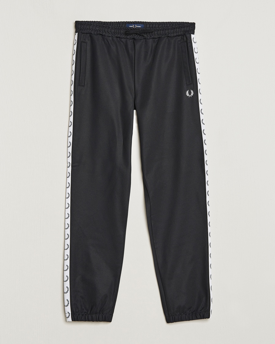 Fred Perry Taped Track Pants Black – Noir