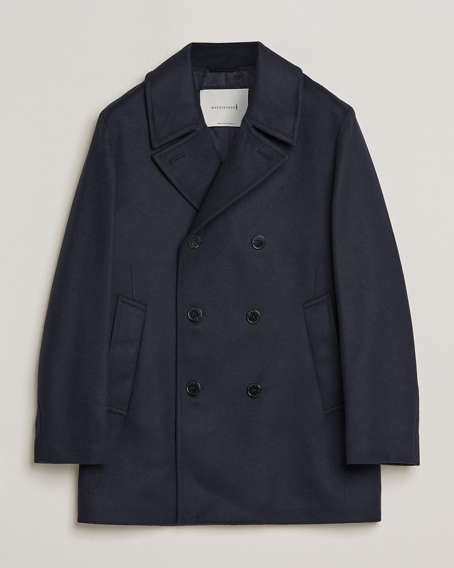 Mackintosh Dalton Wool/Cashmere Peacoat Navy – Bleu