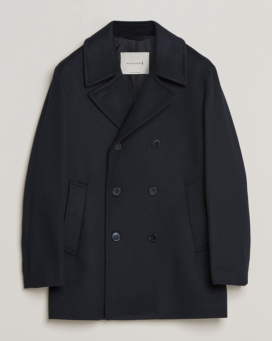 Mackintosh Dalton Wool/Cashmere Peacoat Black – Noir
