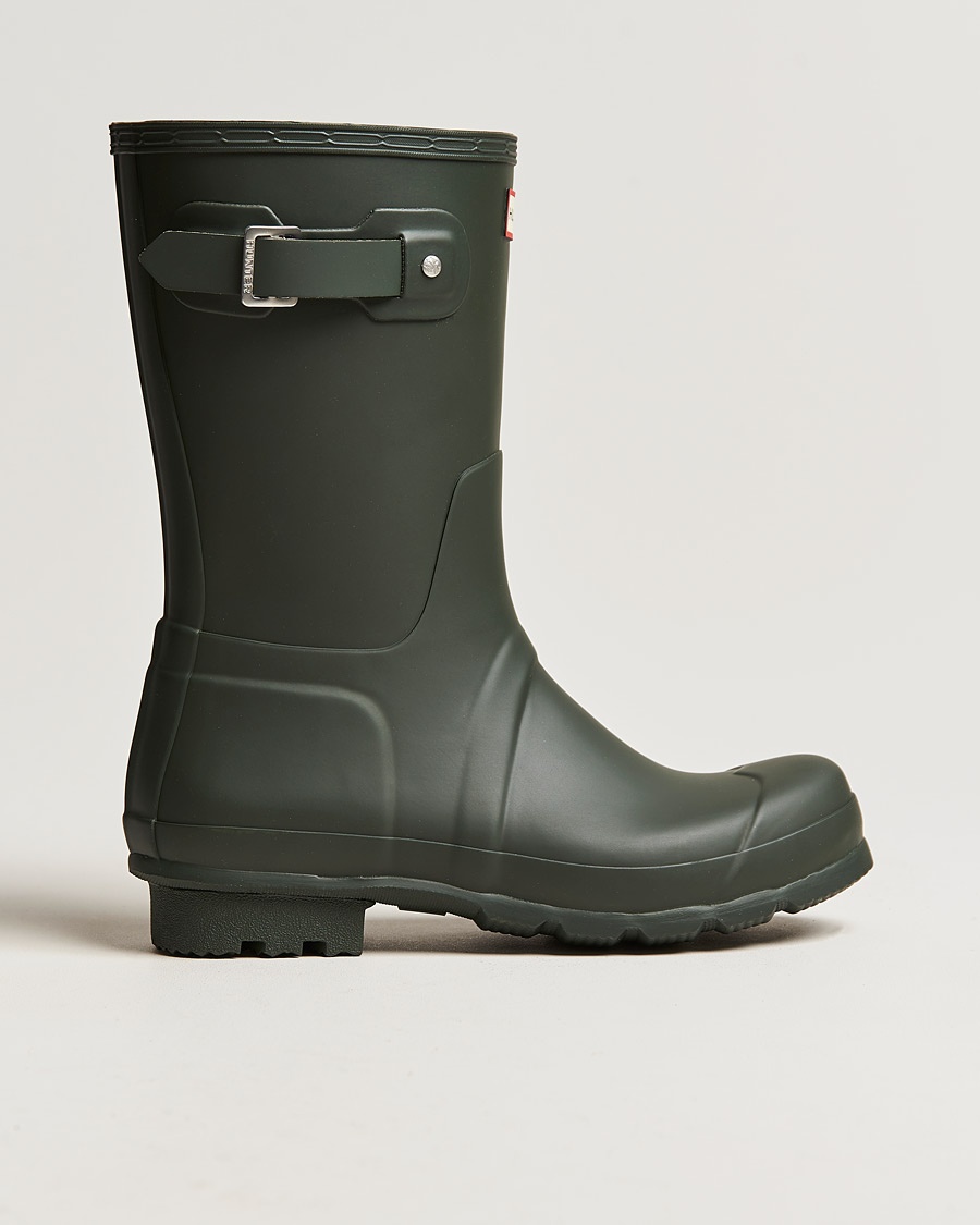 Hunter Boots Original Short Boot Dark Olive – Vert
