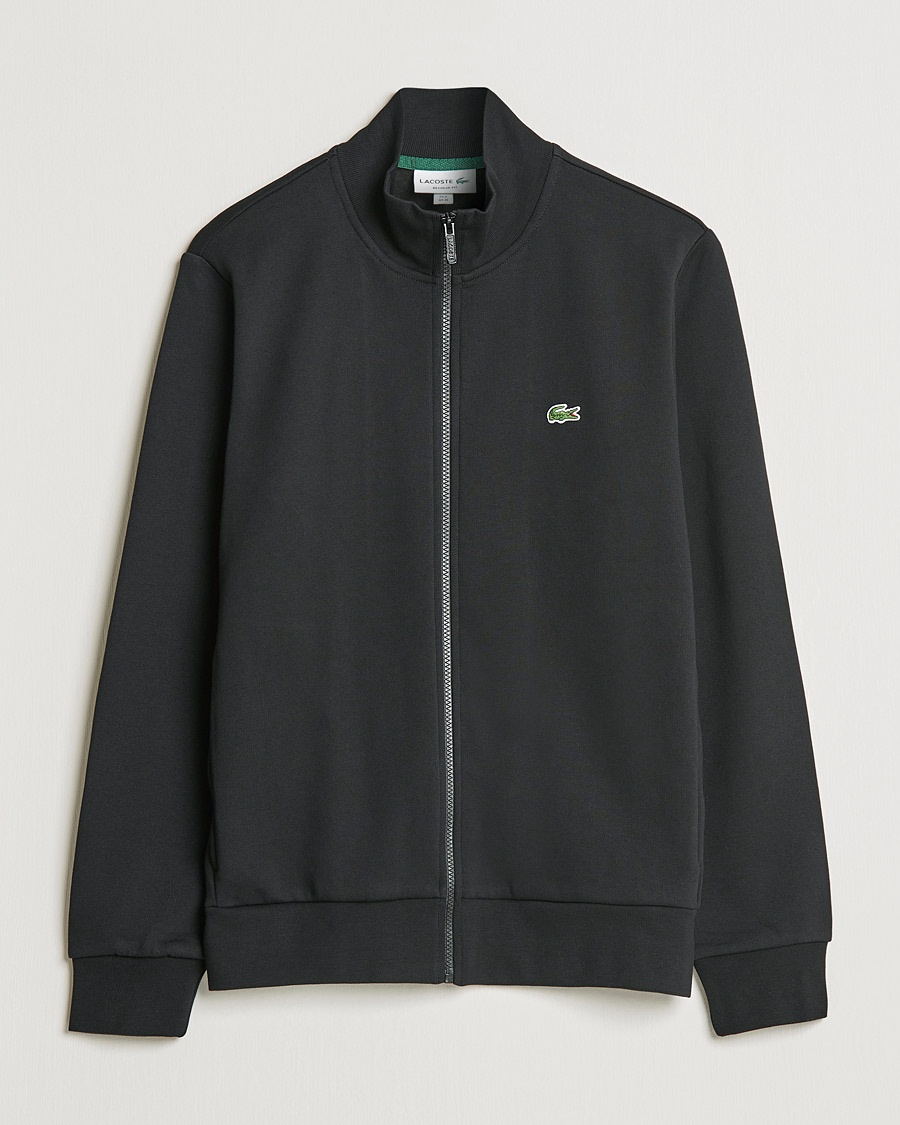 Lacoste Full Zip Sweater Black – Noir