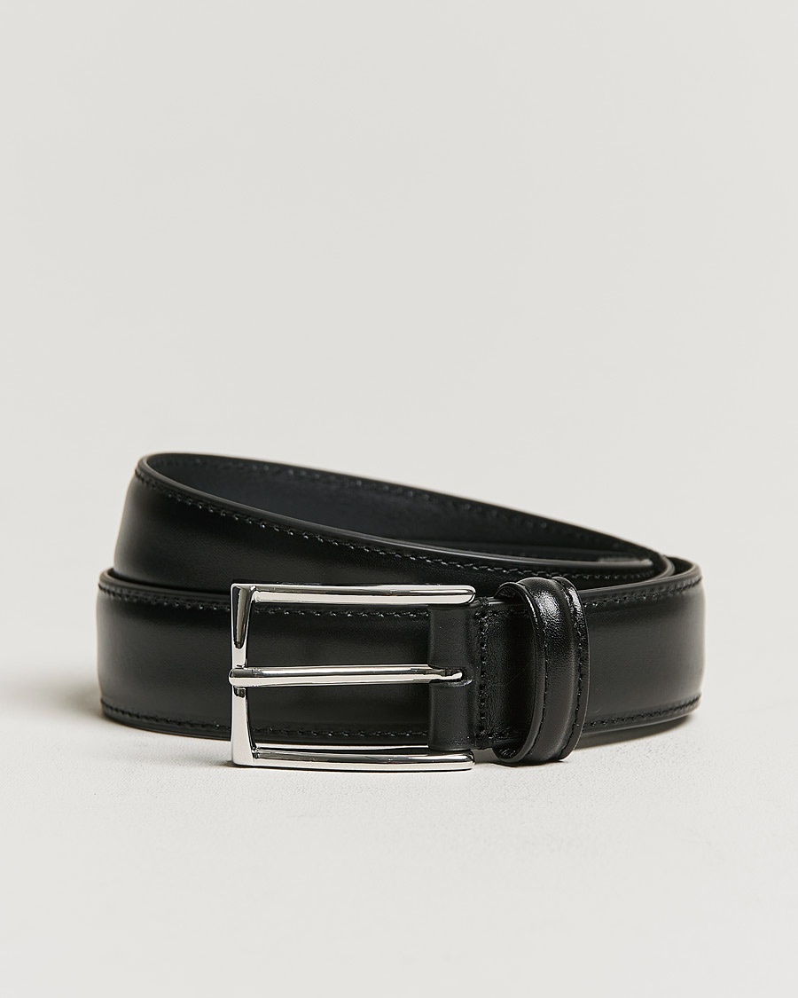 Anderson's Leather Suit Belt 3 cm Black – Noir