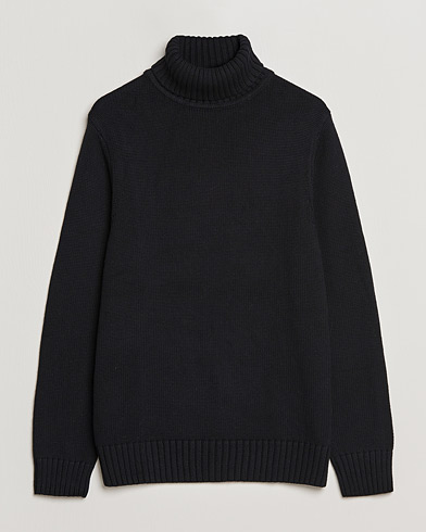 Homme | Soldes | A Day's March | Forres Cotton/Cashmere Rollneck Black