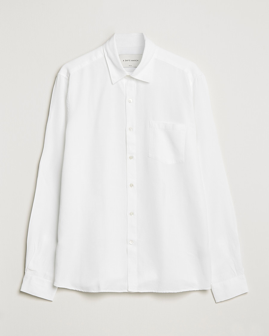 A Day's March Daintree Lyocell Shirt White – Blanc