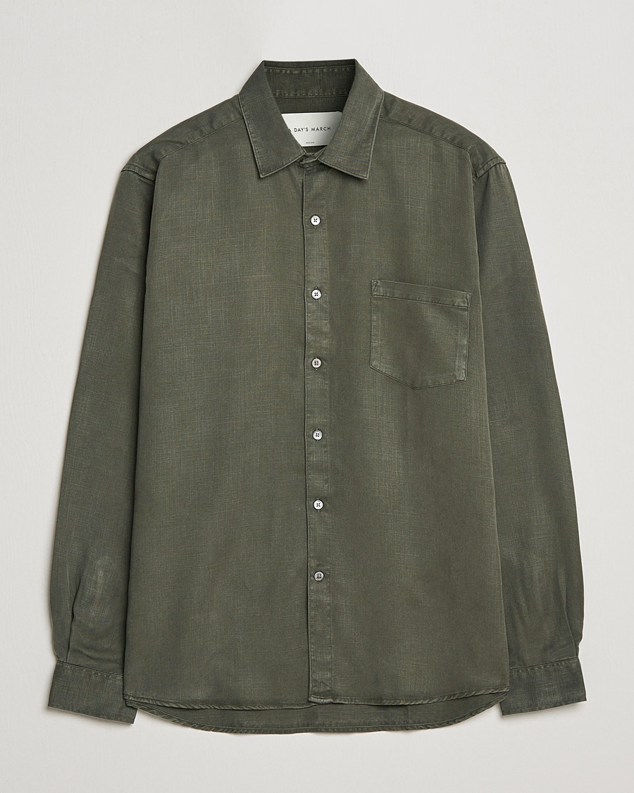 A Day's March Daintree Lyocell Shirt Olive – Vert
