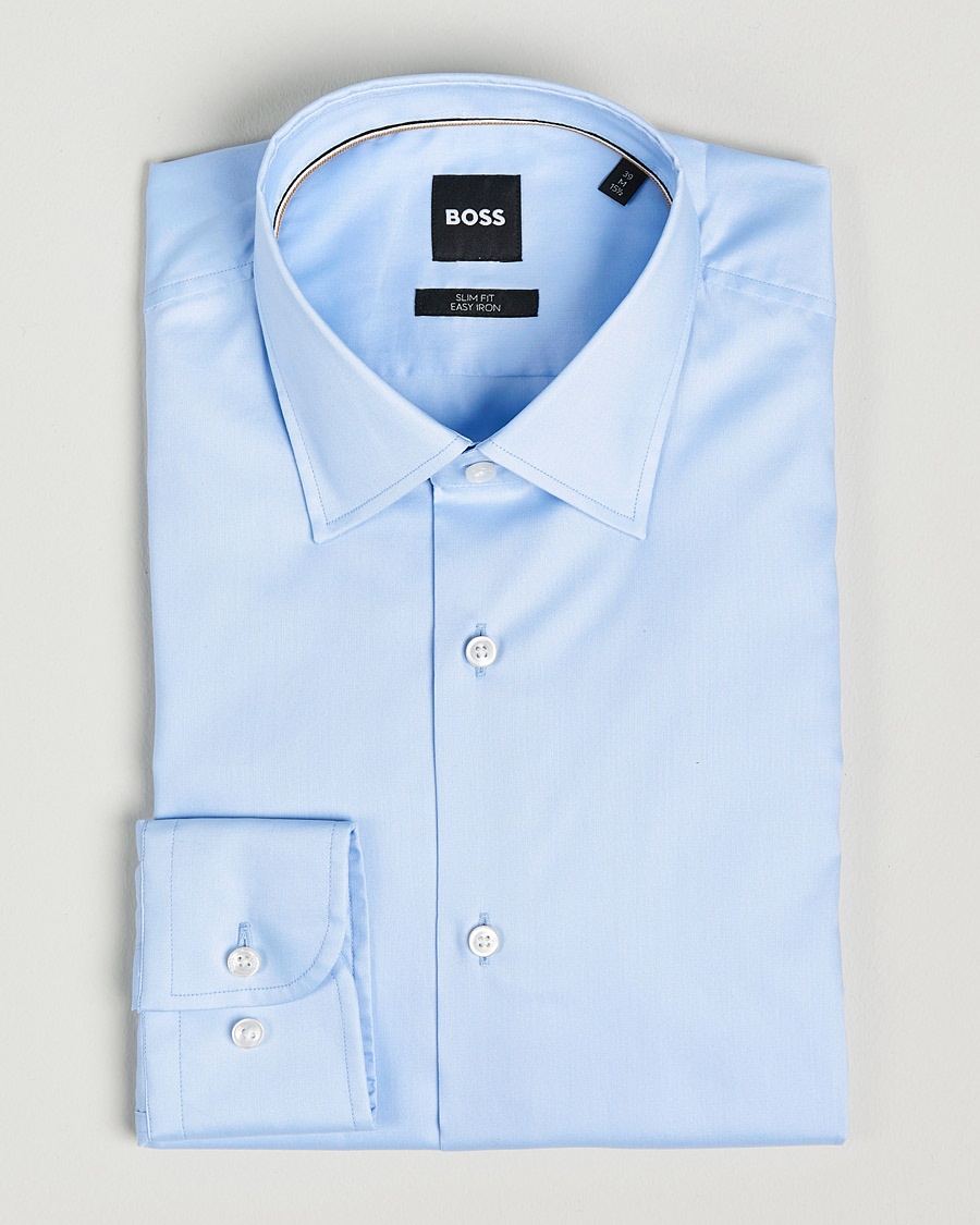 BOSS BLACK Hank Slim Fit Shirt Light Blue – Bleu