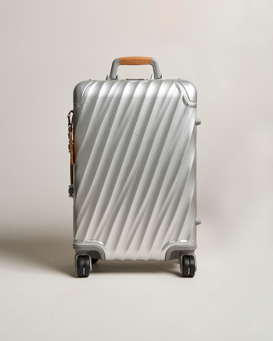 TUMI International Carry-on Aluminum Trolley Texture Silver – Argent