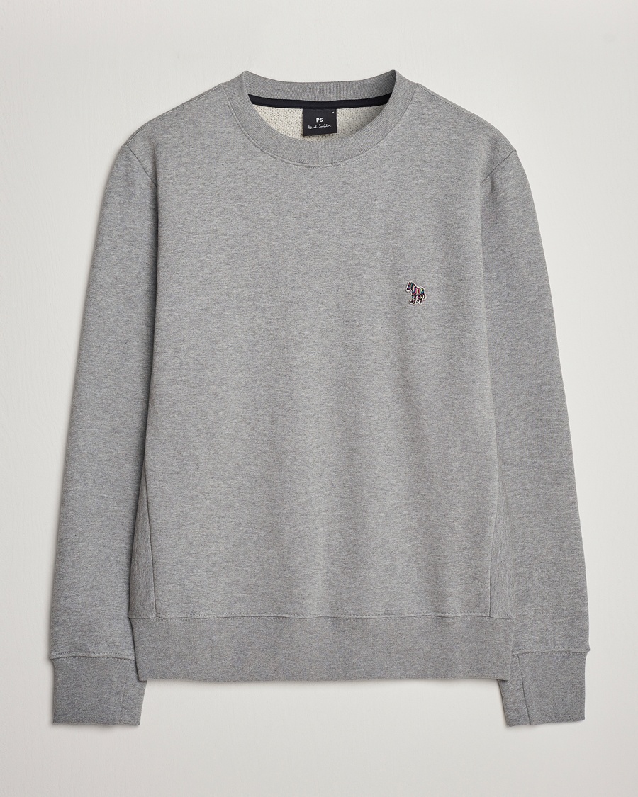 PS Paul Smith Zebra Organic Cotton Sweatshirt Grey Melange – Gris