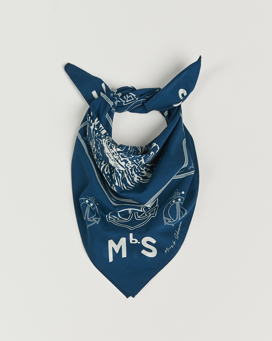 Merz b. SchwanenCotton BandanaInk Blue – Bleu