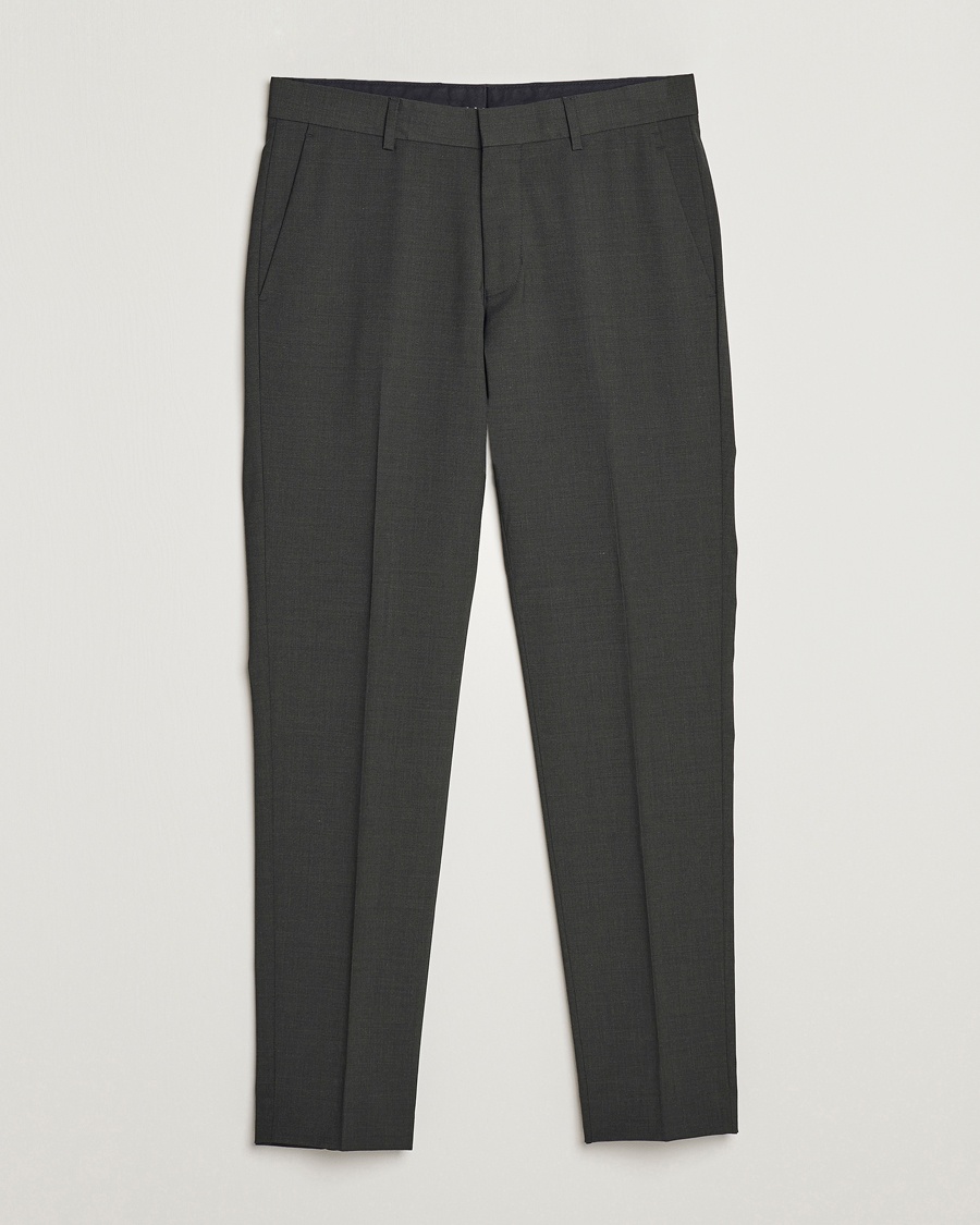 Tiger of Sweden Tenuta Wool Travel Suit Trousers Olive Extreme – Vert
