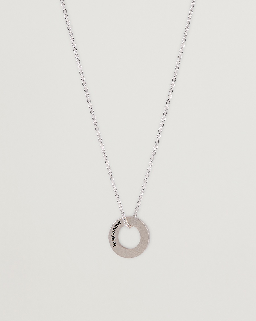 LE GRAMME Circle Necklace Le 1.1 Sterling Silver – Argent