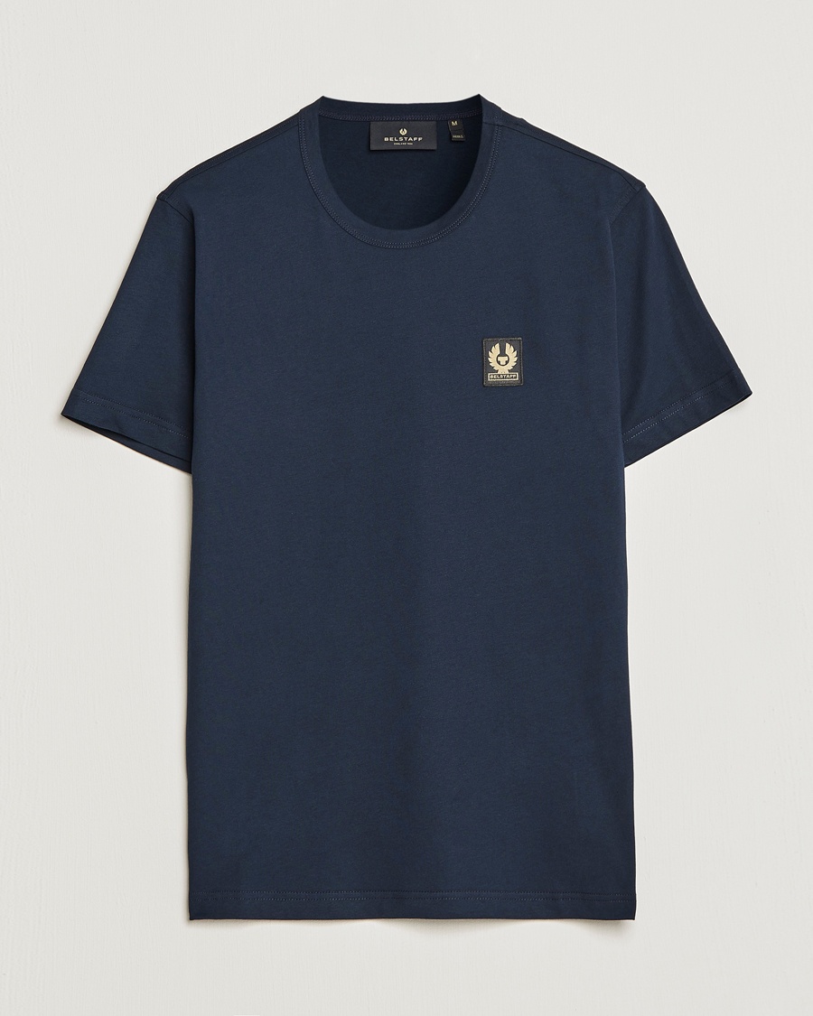 Belstaff Cotton Logo T-Shirt Dark Ink – Bleu