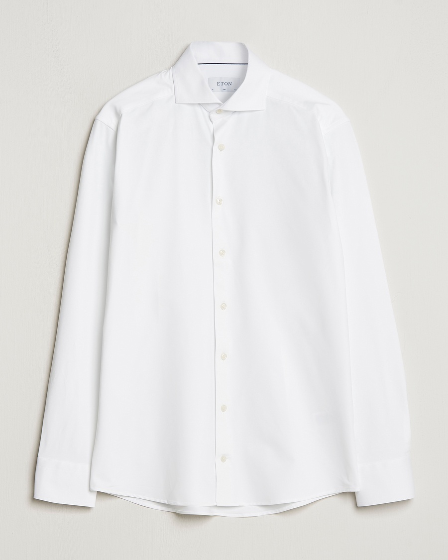Eton Slim Fit Four Way Stretch Shirt White – Blanc