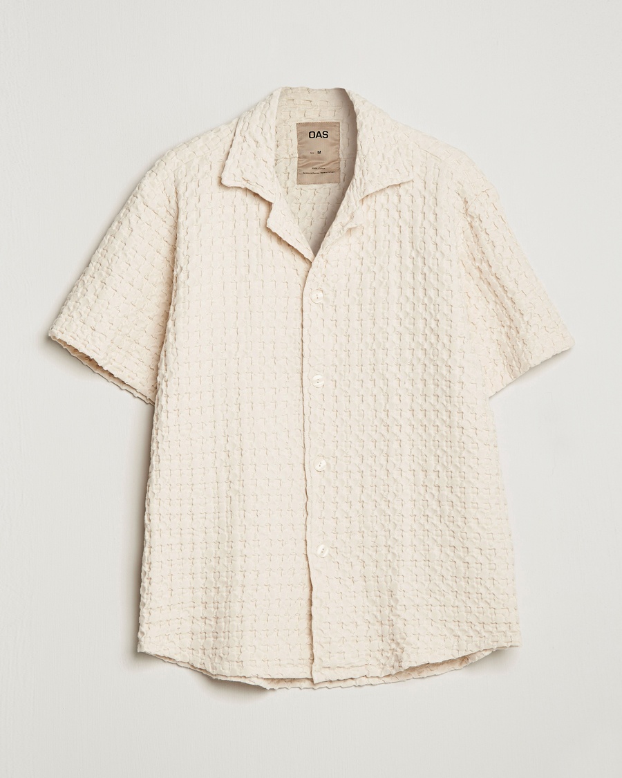 OAS Cuba Waffle Shirt Ecru – Blanc