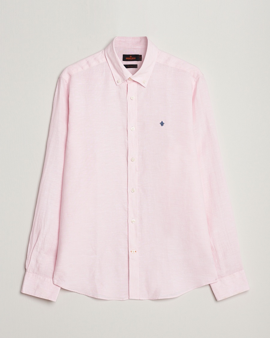 Morris Douglas Linen Button Down Shirt Pink – Rose
