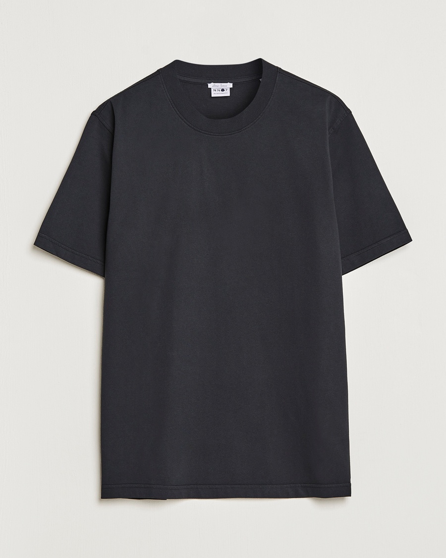NN07 Adam Pima Crew Neck T-Shirt Black – Noir