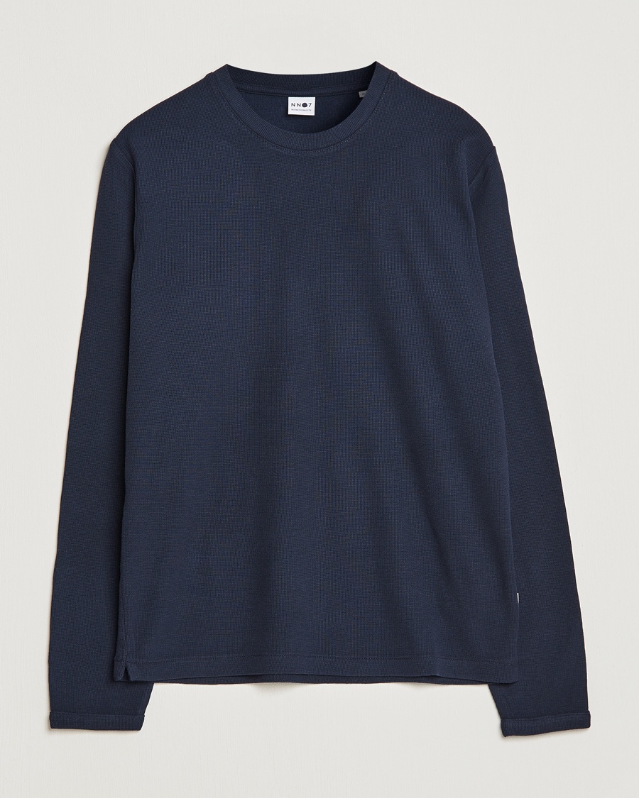 NN07 Clive Knitted Sweater Navy Blue – Bleu