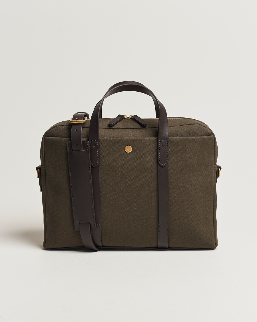 Mismo M/S Aspire Briefcase Army/Dark Brown – Vert