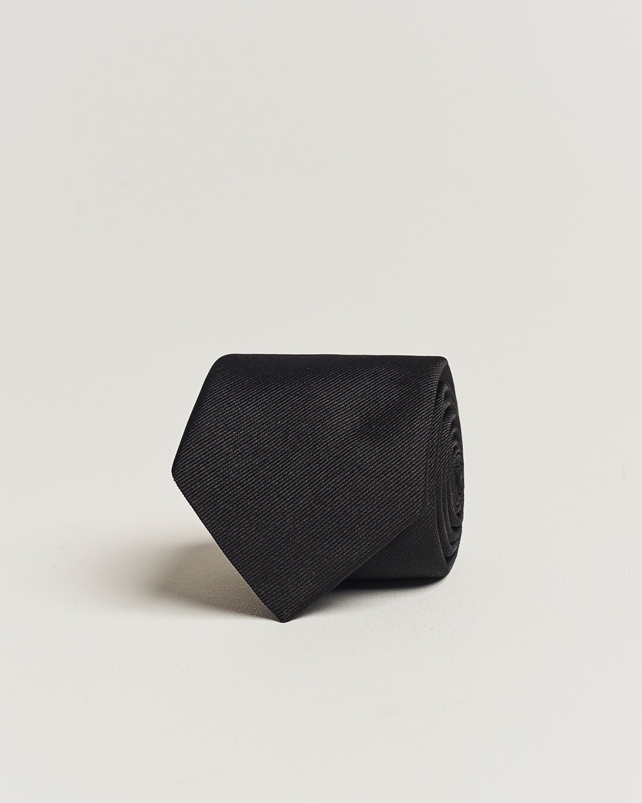 BOSS BLACK Silk 7,5 cm Tie Black – Noir