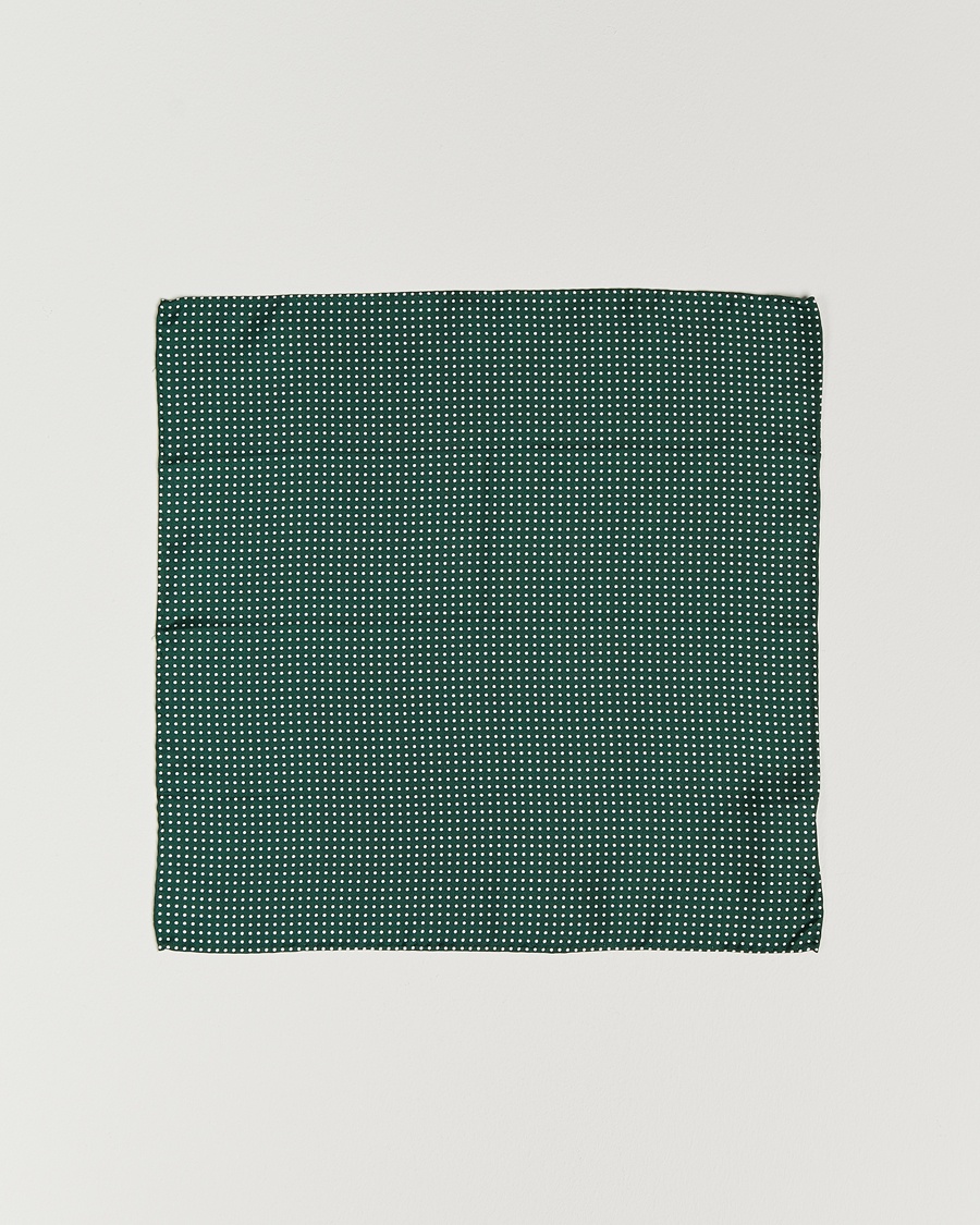 Amanda Christensen Handkerchief Dot Silk Bottle Green – Vert