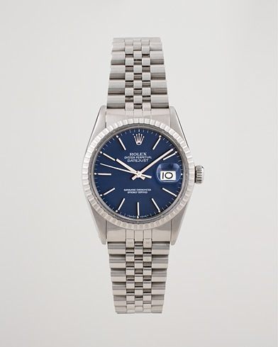 Homme |  | Rolex Pre-Owned | Datejust 16030 Oyster Perpetual Steel Blue