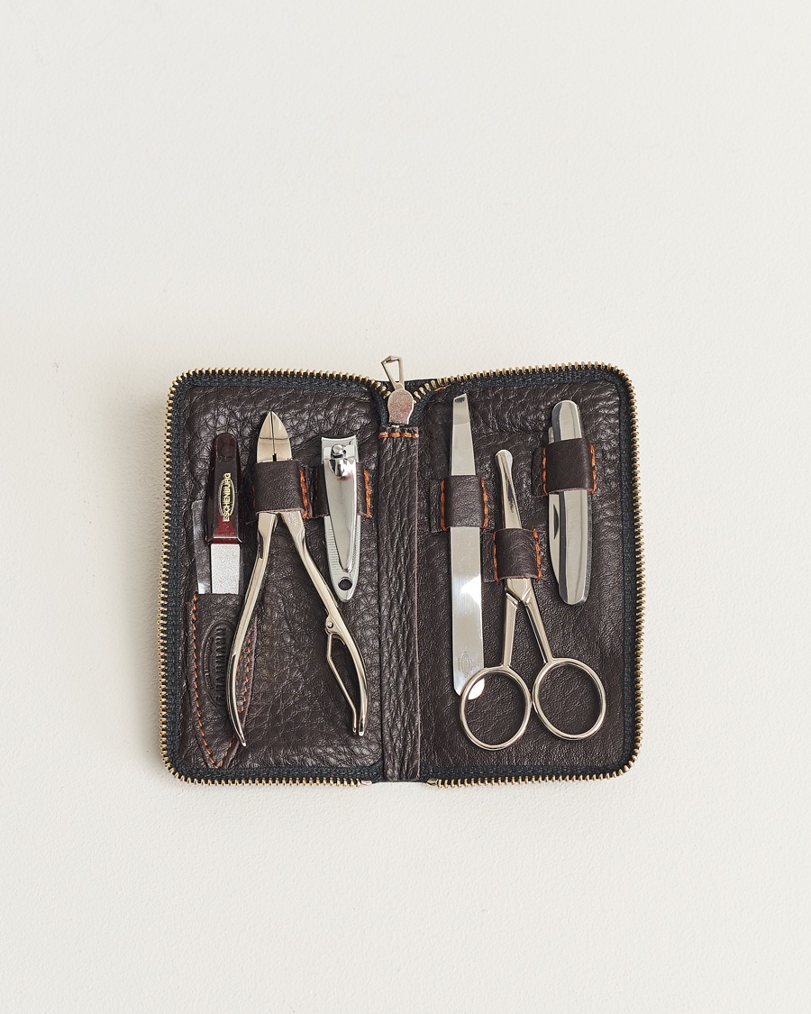 F. Hammann Men's Manicure Set Dark Brown