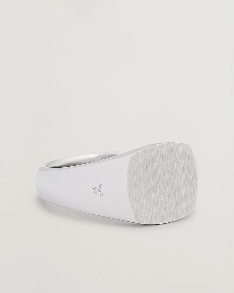 Tom Wood Kay Ring Satin Silver – Argent