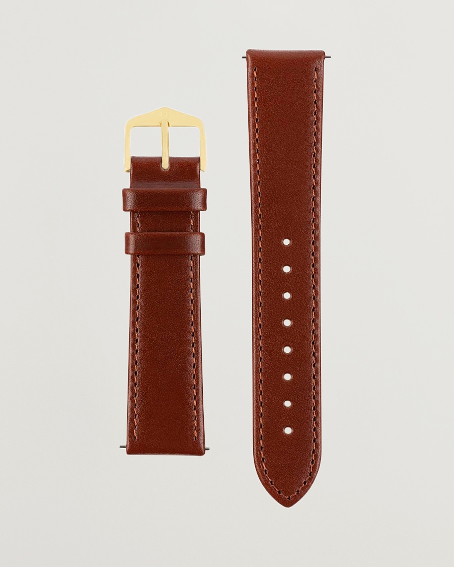 HIRSCH Osiris Calf Leather Watch Strap Mid Brown – Marron