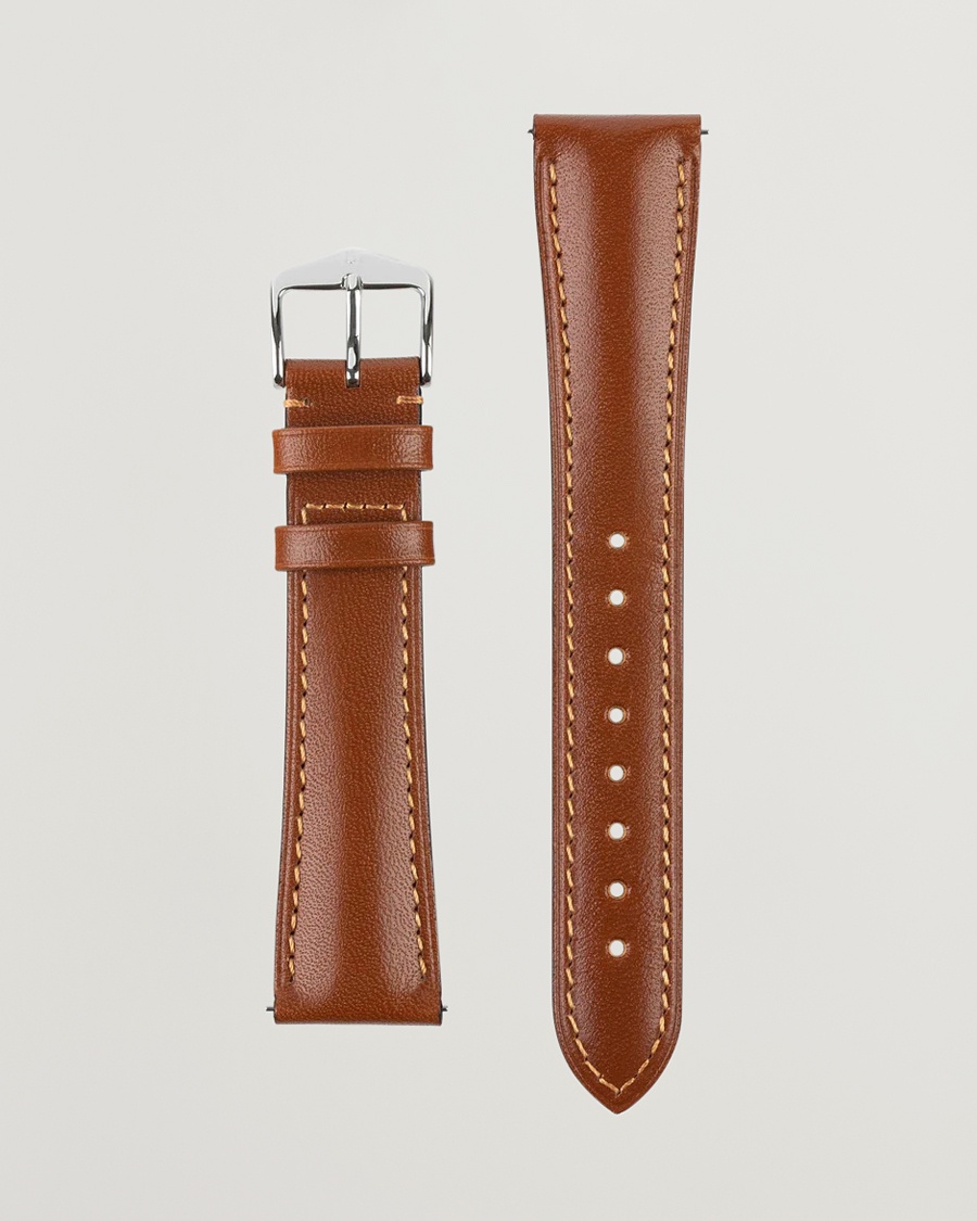 HIRSCH Siena Tuscan Leather Watch Strap Golden Brown – Marron