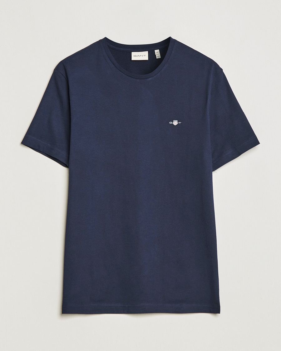Gant The Original Solid T-Shirt Evening Blue – Bleu
