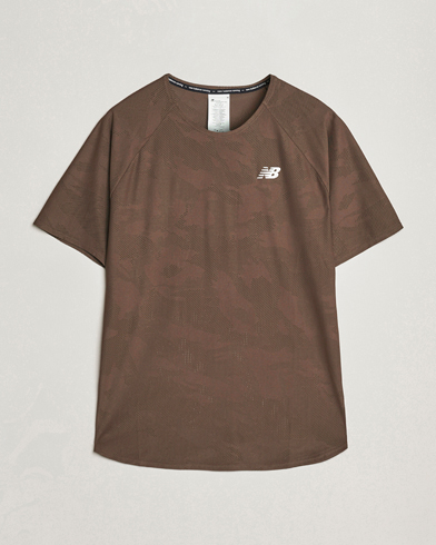 Homme | T-Shirts | New Balance Running | Q Speed Jacquard T-Shirt Dark Mushroom
