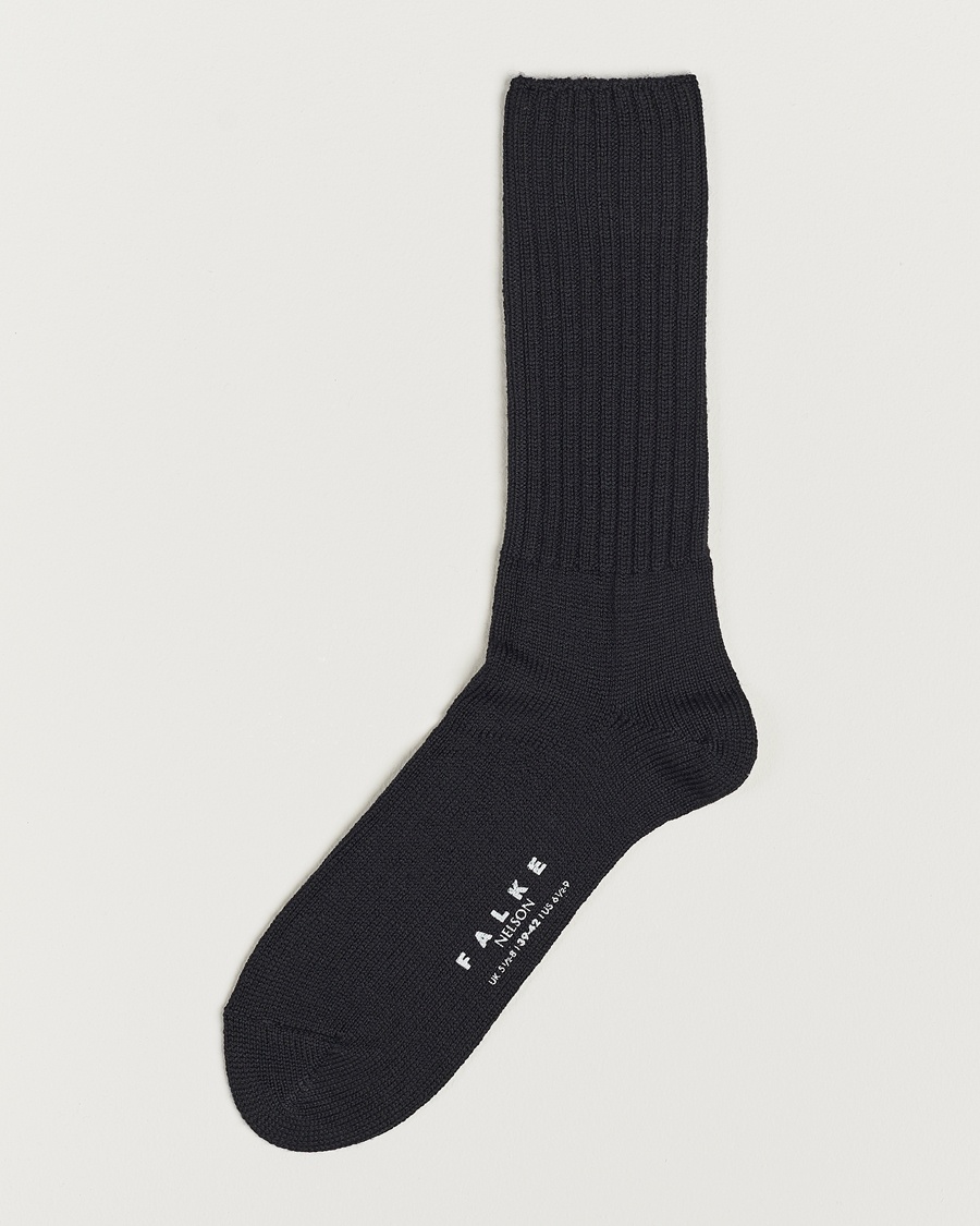 Falke Nelson Wool Boot Sock Black – Noir