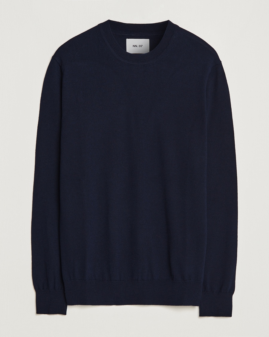 NN07 Ted Merino Crew Neck Pullover Navy Blue – Bleu