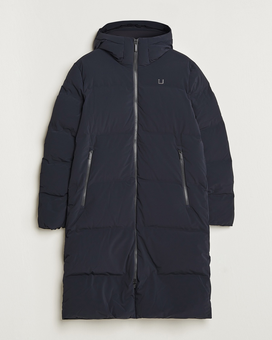 UBR Tycoon Padded Long Coat Black – Noir