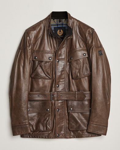 Homme | Belstaff | Belstaff | Trailmaster Panther Leather Jacket Antique Bronze