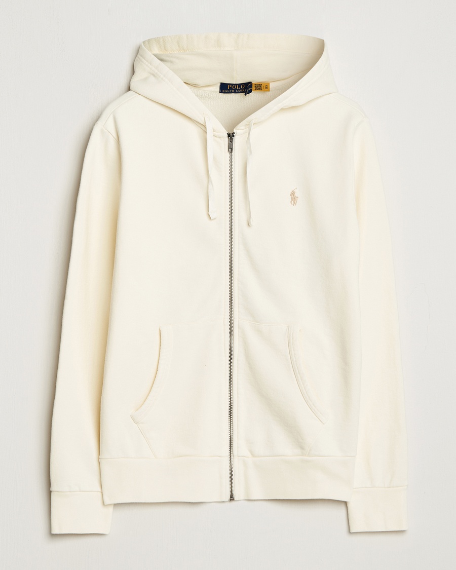 Polo Ralph Lauren Loopback Terry Full-Zip Hoodie Clubhouse Cream – Blanc