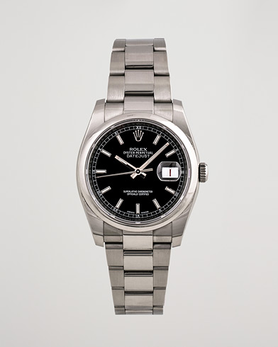 Homme | Pre-Owned & Vintage Watches | Rolex Pre-Owned | Datejust 116200 Oystert Perpetual Steel Black Steel Black